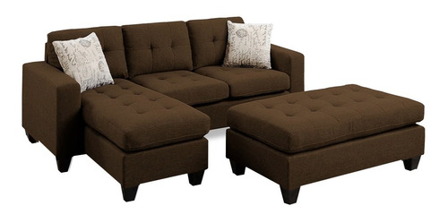 Sala Emmaline Chocolate  Derecha Sofa Salas Muebles 