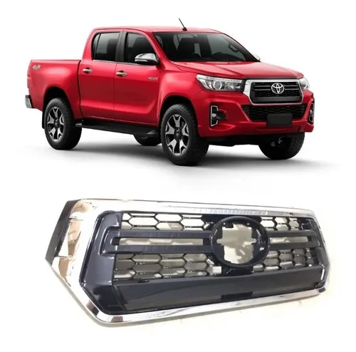 comprar Grade Toyota Hilux Srv 2019 2020 Moldura Cromada Sem Emblema