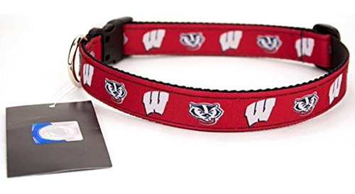 Wisconsin Badgers Cinta Perro Collar