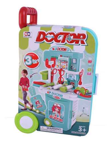 Imagen 2 de 6 de Juego De Doctor En Carro Valija Doctor Center