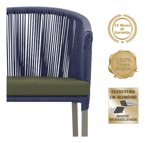 Mesa E 6 Cadeiras De Jantar Noronha Fendi E13 Trama Original