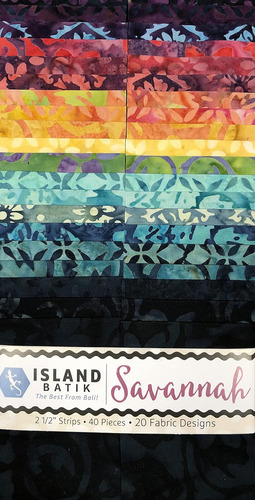 Island Batik Savannah Tiras De 2 5 Pulgadas Multicolor