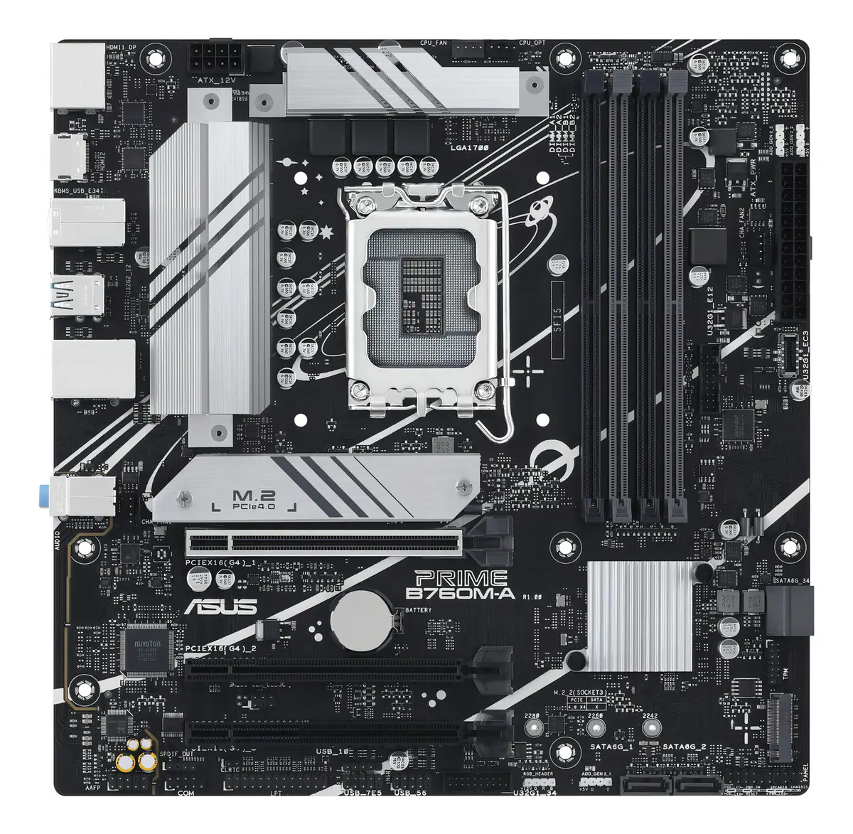 Motherboard Asus Prime B760m-a-csm Socket 1700 Ddr5 Pcie Color Negro