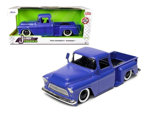 Jada 1:24 1955 Chevy Stepside Naranja Pickup Camioneta Grane