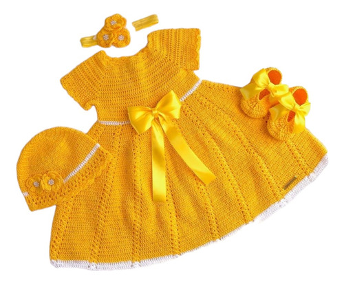 Conjunto Para Bebe Tejido A Mano Coleccion Amorbaby