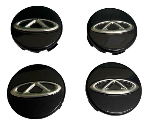 Kit 4 Calota Roda Chery Tiggo 3x / 5x / 7 / 8 / Arrizo 5 6