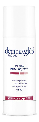 Dermaglós Facial Emulsión Para Rojeces Fps30 Hidratante Descongestiona Pieles Con Rosácea Momento de aplicación Día Tipo de piel Sensible