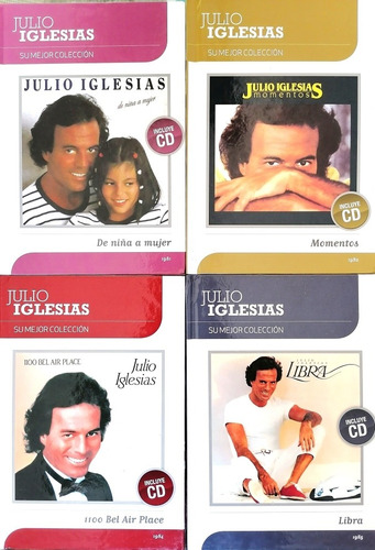 Colección De Cd + Libro De Julio Iglesias 