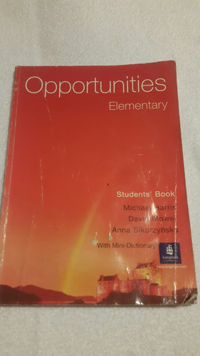 Opportunities Elementary.  Student's Book. Ed Longman.