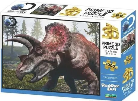 Rompecabezas Prime 3d - Triceratops - 1000 Piezas -discovery