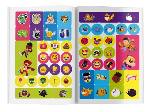 Pkxd Livrão De Atividades E Personagens Para Colorir Com 64 Paginas + 50  Adesivos, Livro Pk