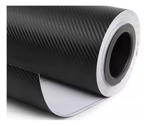 Papel Vinilo Adhesivo Decorativo Tipo Fibra De Carbon 4d