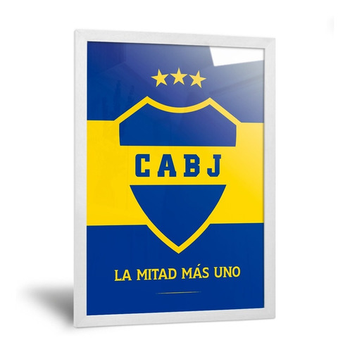 Cuadros Camisetas Boca Juniors La Mitad Más Uno 20x30cm