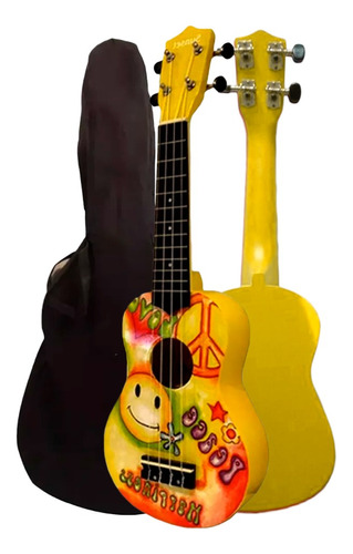 Ukelele Sunset Happiness Excelente Calidad + Funda