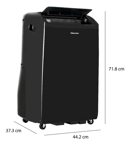 Hisense Aire Acondicionado Portátil 115v Frio/calor 1 Ton 4 En 1 (frio, Calor, Deshumificador Y Ventilador) 3 Velocidades, Pantalla Led, Control Remoto + App Wifi Con Doble Manguera. Ap14hwrl