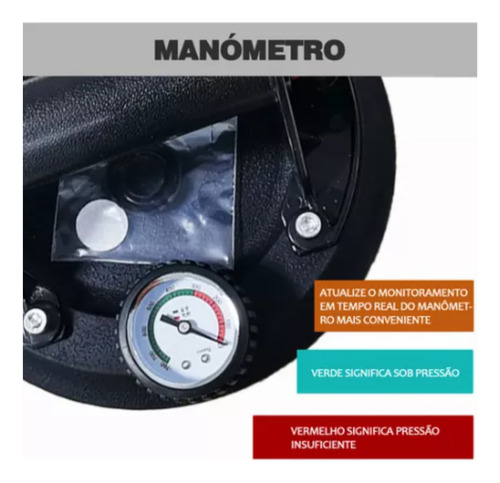 Ventosa Com Manômetro Profissional A Vácuo Segura Até 250kg