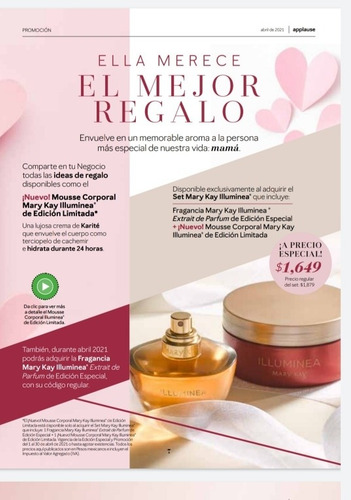 Perfume Iluminea Mary Kay + Crema Edicion Especial