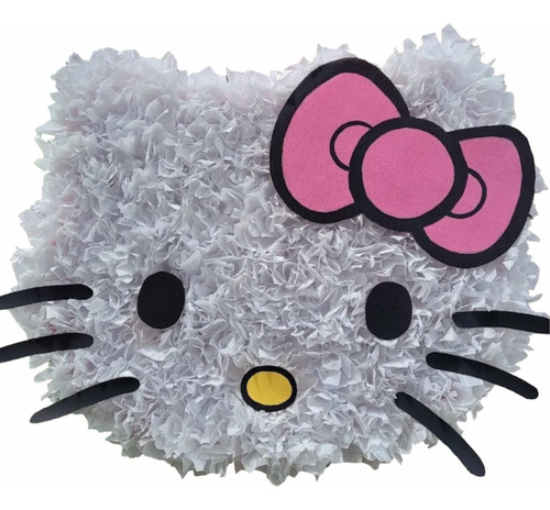 Pinhata Hello Kitty, Com Bastão, Tapa Olhos E Confetes
