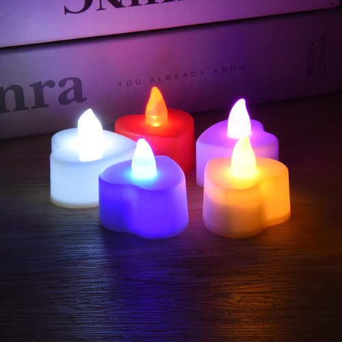 30 Velas Led En Forma De Corazón, Velas De Té Sin Llama