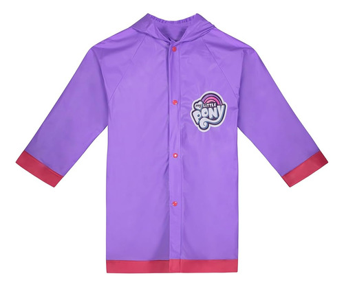 Hasbro My Little Pony Girls Rain Slicker, Talla Mediana 4/5 