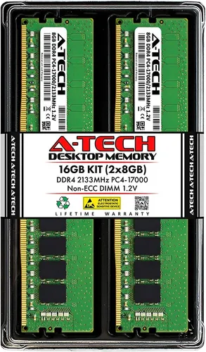 comprar A-tech 16 Gb (2x8 Gb) Ddr4 2133 Mhz Cl15 Dimm Ram De Escrito