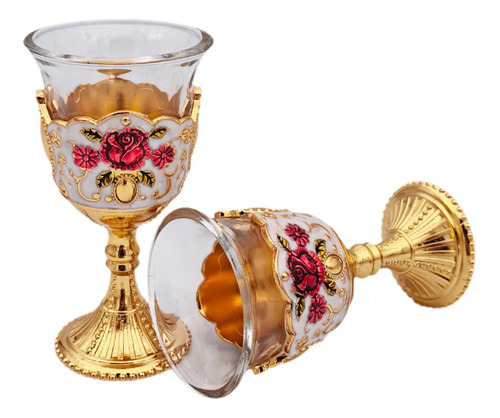 2 Piezas Vintage Mini Taza De Comunión Portátil Para Bar