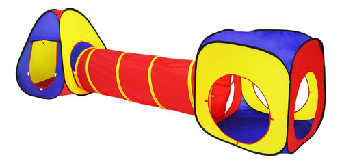 Carpa De Juegos 3 En 1, Tipi Plegable, Cubo, Túnel Para Arra