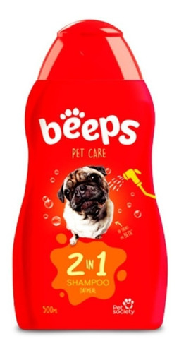 Beeps 2 In 1 Shampoo Para Perro I Aroma Sandia X 502 Ml