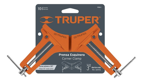 Prensa Esquinera Profesional 3'', De Aluminio - Truper