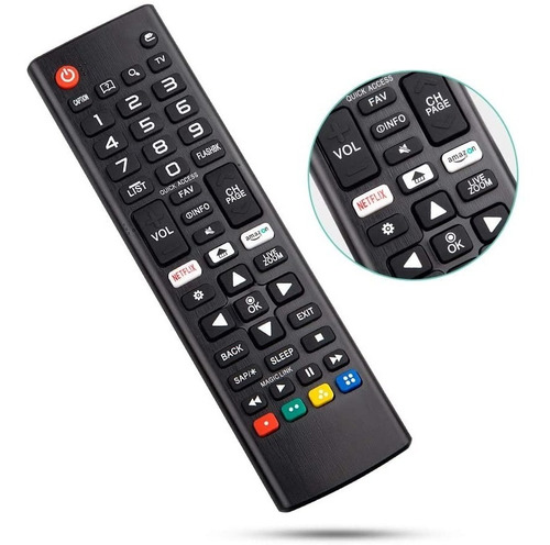 Control Remoto Smart Tv LG Boton Netflix Amazon Alternativo