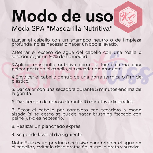 Mascarilla Capilar Chicle 1k - Anti Frizz + Hidratante