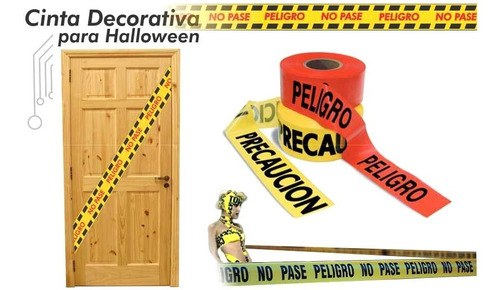 ¡ Cinta Decorativa Crime Scene Fiestas D Terror Halloween !