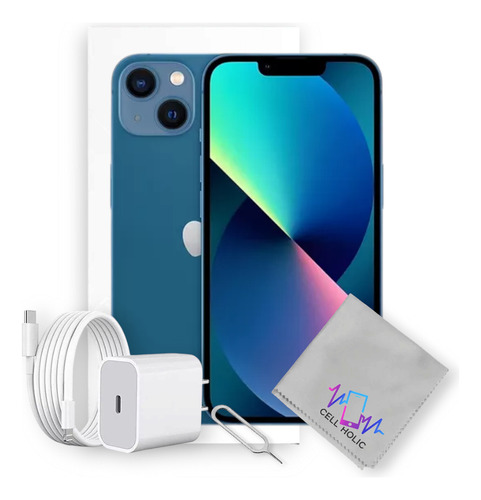 Apple Iphone 13 (128 Gb) - Azul Con Caja Original Azul (Reacondicionado)