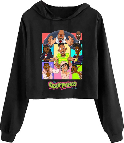 Blusa Moletom Cropped Feminino Um Maluco Pedaço Will Smith