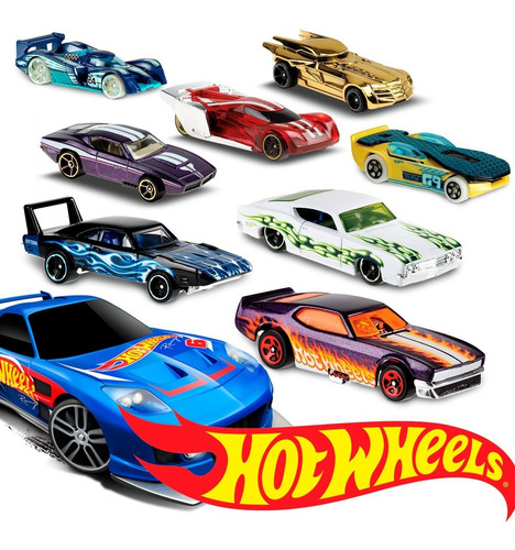 Hot Wheels Vehiculo Paquete 5 Pzs Coleccion Auto Variable