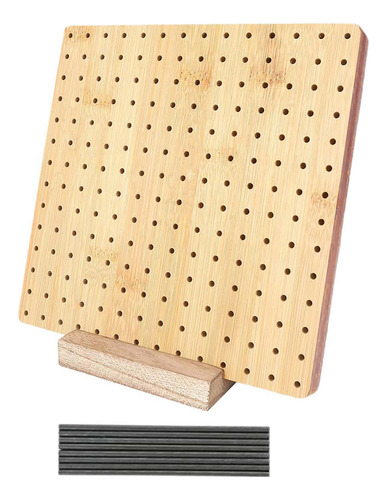 . Tablero De Bloqueo De Ganchillo Con Alfileres 25cmx25cm