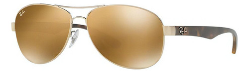 Oculos Sol Ray Ban Rb3525 001/5d Dourado La Dourada Espelhada