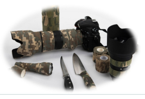 Fita Camuflada Bandagem Auto Aderente Militar Pesca Airsoft