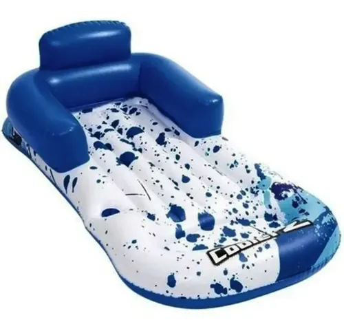 Colchoneta Flotante 4 En 1 Para Adultos – Hamaca Hinchable Con Reposacabezas, Red Central Y Diseño Ergonómico, Ideal Para Piscina, Playa Y Lago, Libre De BPA