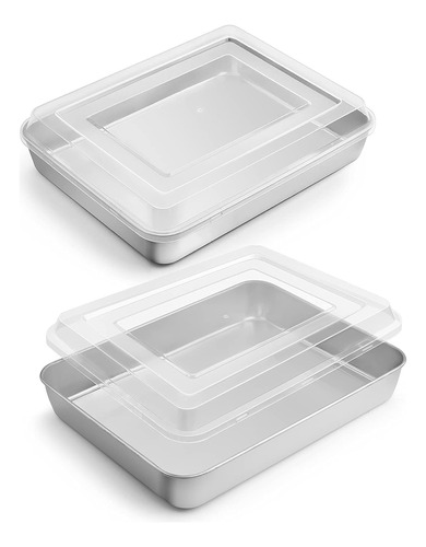 Bandeja Para Horno Tostador E-far Con Tapa, 10.4 X 8 X 2 Est