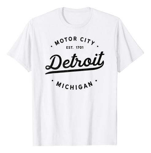Polera Clásica Retro Vintage Detroit Motor City