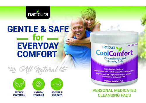 Hemorroides Alivio Personal Medicado Toallitas - Pad Con Org
