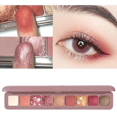 Paleta De Sombras De Ojos 9color Matte Maquillaje Para