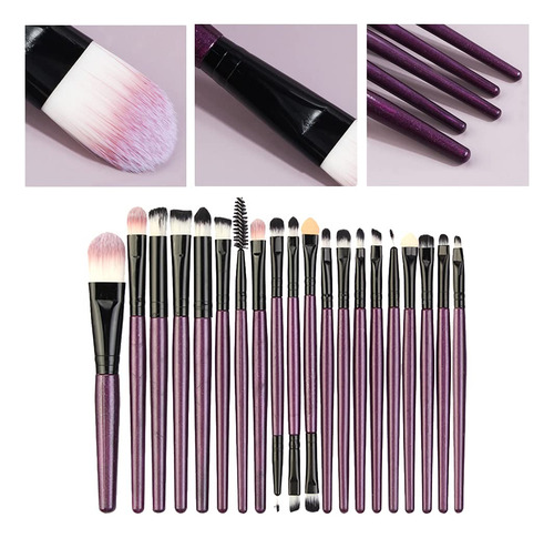 Brochas De Maquillaje, 20 Unidades, Cosméticos Profesionales