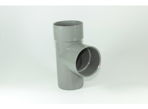 Tee 50 Mm Pvc Sanitario Gris