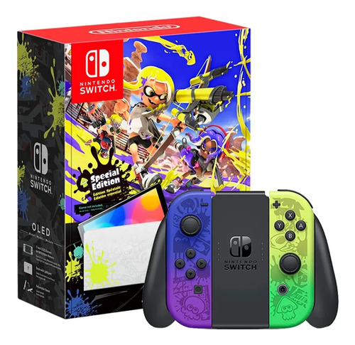 Consola Nintendo Switch Oled Edicion Splatoon 3 64gb Jp