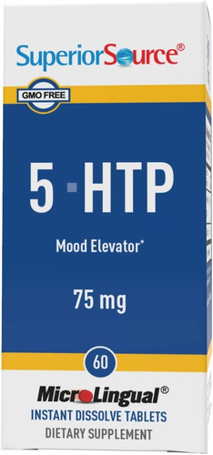 Superior Fuente 5-htp Suplementos Nutricionales, 75 mg, 60.