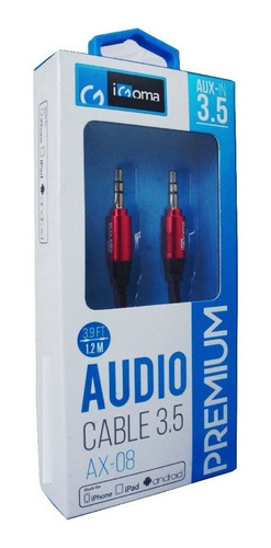 Cable Auxiliar De Audio Estéreo Plug 3.5mm A Plug 3.5mm 