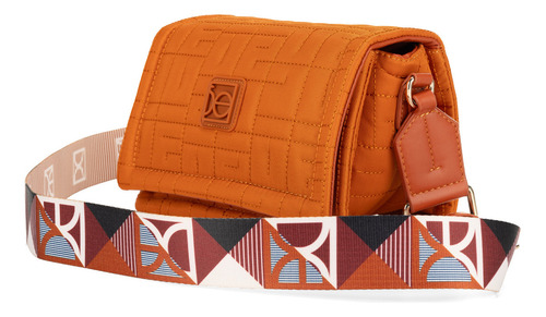 Bolsa Crossbody Cloe Jibiazli Mediano Color Naranja