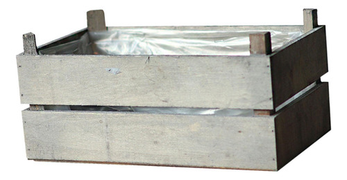 Maceta Rústica De Madera Para Verdes, Caja Decorativa